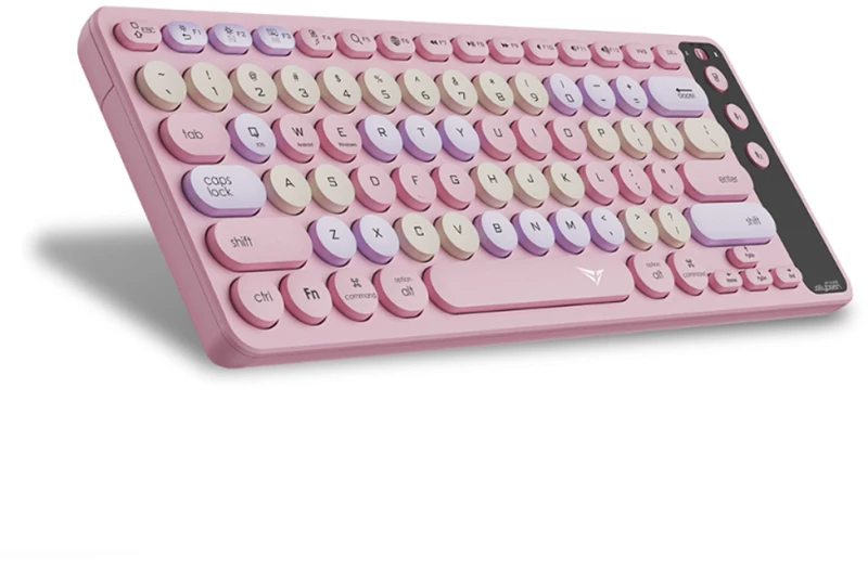 Alcatroz Multi Device Rech Keyboard Bt & 2.4g Airdock 2 Spring Pink