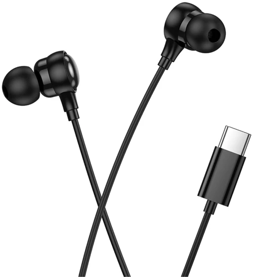 Hands Free Hoco M116 Benevolent Stereo USB-C με Μικρόφωνο 1.2m Μαύρα