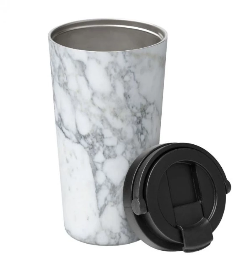 iDrink Θερμός Μεταλλικός Ταξιδιού 350ml Marble White