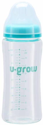 U-Grow UG0-06BS260 Γυάλινο Μπιμπερό 260 Ml + 2 Επιπλέον Θηλές