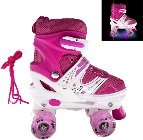 Αυξομειούμενα Πατίνια Roller GC SK3 Quad Ροζ  - Medium (35-38) - 10-02-002