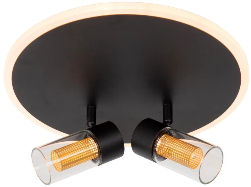 Lucide EVERINA - Flush ceiling light - Ø 30 cm - LED Dim. - CCT - 2200K/6500K - Black | Essential - 00131/30/30