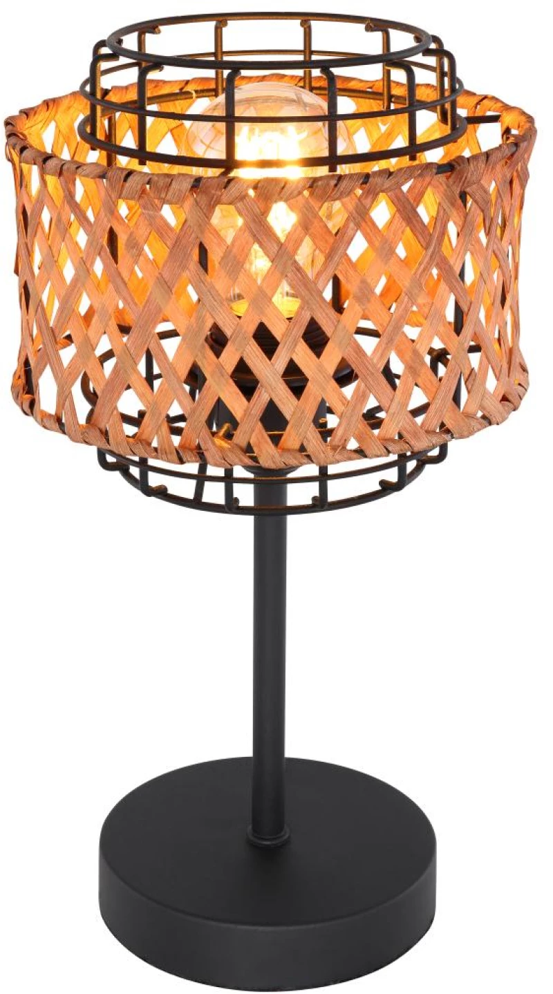 table lamp metal black, 1x E27 - 15668T
