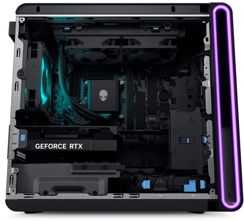 DELL PC Alienware Aurora ACT1250/Ultra 9-285K/64GB/1TB SSD + 2TB SSD/GeForce RTX 5080/Win 11 Pro/2Y NBD/Clear Side Panel