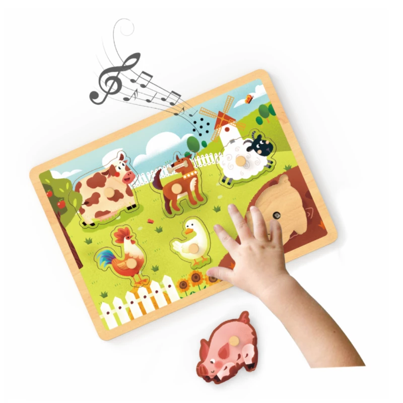Momki MKT1544 Ξύλινος Πίνακας με Ήχους