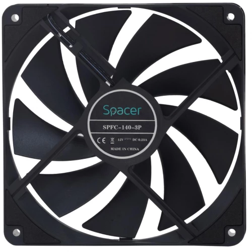 Spacer SPFC-140-3P Case Fan 140mm με Σύνδεση 3-Pin