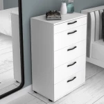 Συρταριέρα Helia Megapap χρώμα λευκό 60x44x108εκ.