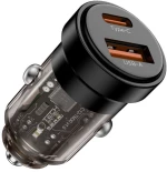 Tech-Protect Φορτιστής Αυτοκινήτου CC03  USB-A / Type-C PD30W/QC3.0 Black