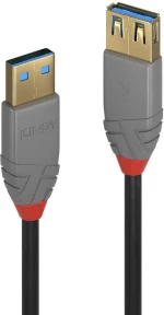 Lindy LY-36761 USB 3.0 Cable USB-A male - USB-A female Λευκό 1m