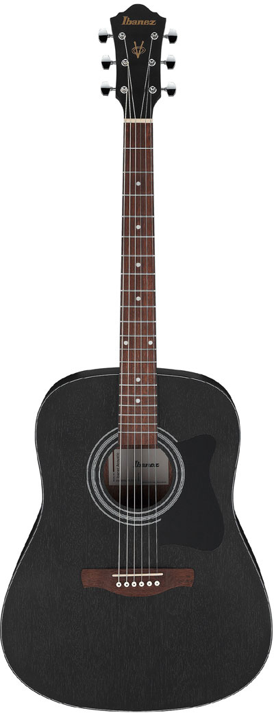 Ibanez V54NJP WK - Πακέτο ακουστικής κιθάρας Weathered Black Open Pore