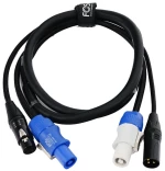 Fos Technologies FC-PDC-1.5 - Επαγγελματικό καλώδιο PowerCon / DMX 1,5 μέτρο