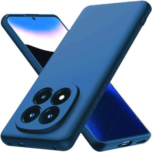 TechWave Soft Silicone case for Xiaomi Redmi Note 14 Pro 4G navy blue