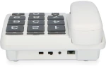 FYSIC FX575 Ενσύρματο Τηλέφωνο Γραφείου Για Ηλικιωμένους Με Πλήκτρο SOS Λευκό