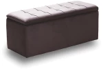 LIDO ΣΚΑΜΠΟ VELVET BROWN ΜΕ ΑΠΟΘ. ΧΩΡΟ 101X41X42εκ.