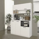 Έπιπλο κουζίνας Tuco 3 χρώμα λευκό 123,8x40x180εκ.
