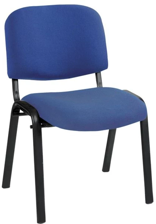 Καρέκλα Στοιβαζόμενη Γραφείου, Επισκέπτη Μέταλλο Βαφή Μαύρο, Ύφασμα Μπλε SIGMA Woodwell 56x62x77υψ - Σωλ.35x16/1mm 23208 ΕΟ550,19W