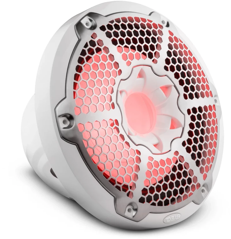 Subwoofer Marine 10” 600W Rgb DS18 - Λευκό Γυαλιστερό