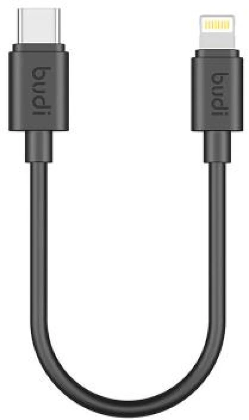 Καλώδιο Σύνδεσης USB 2.0 Budi USB C σε Lightning 35W 25cm Μαύρο