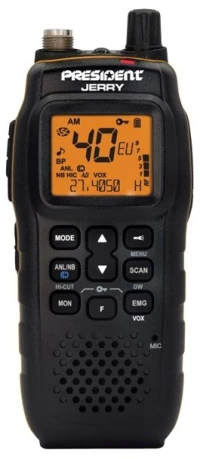 President Jerry ASC AM/FM CB Portable Radio Black