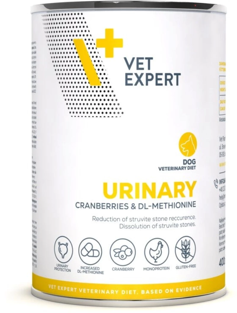 VET EXPERT Urinary Chicken - wet dog food - 400g