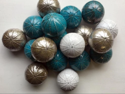 Χειροποίητος Κεραμικός Αχινός - Μπλέ