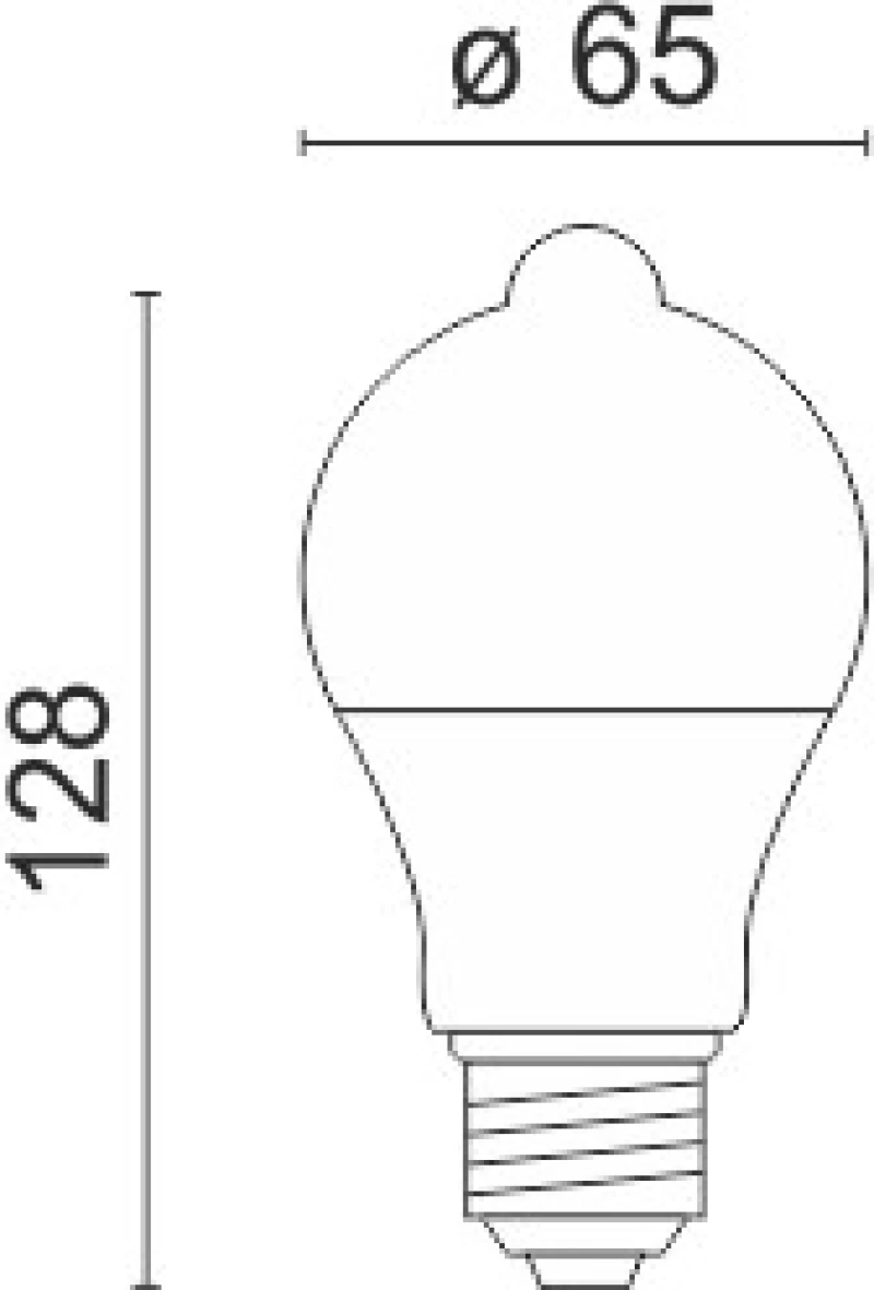 ΛΑΜΠΤΗΡAΣ LED E27 Motion Sensor 9W 3000K 5591