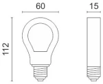 ΛΑΜΠΤΗΡAΣ LED E27 7W 6000K 5372