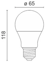 ΛΑΜΠΤΗΡAΣ LED E27 15W 4000K 5726