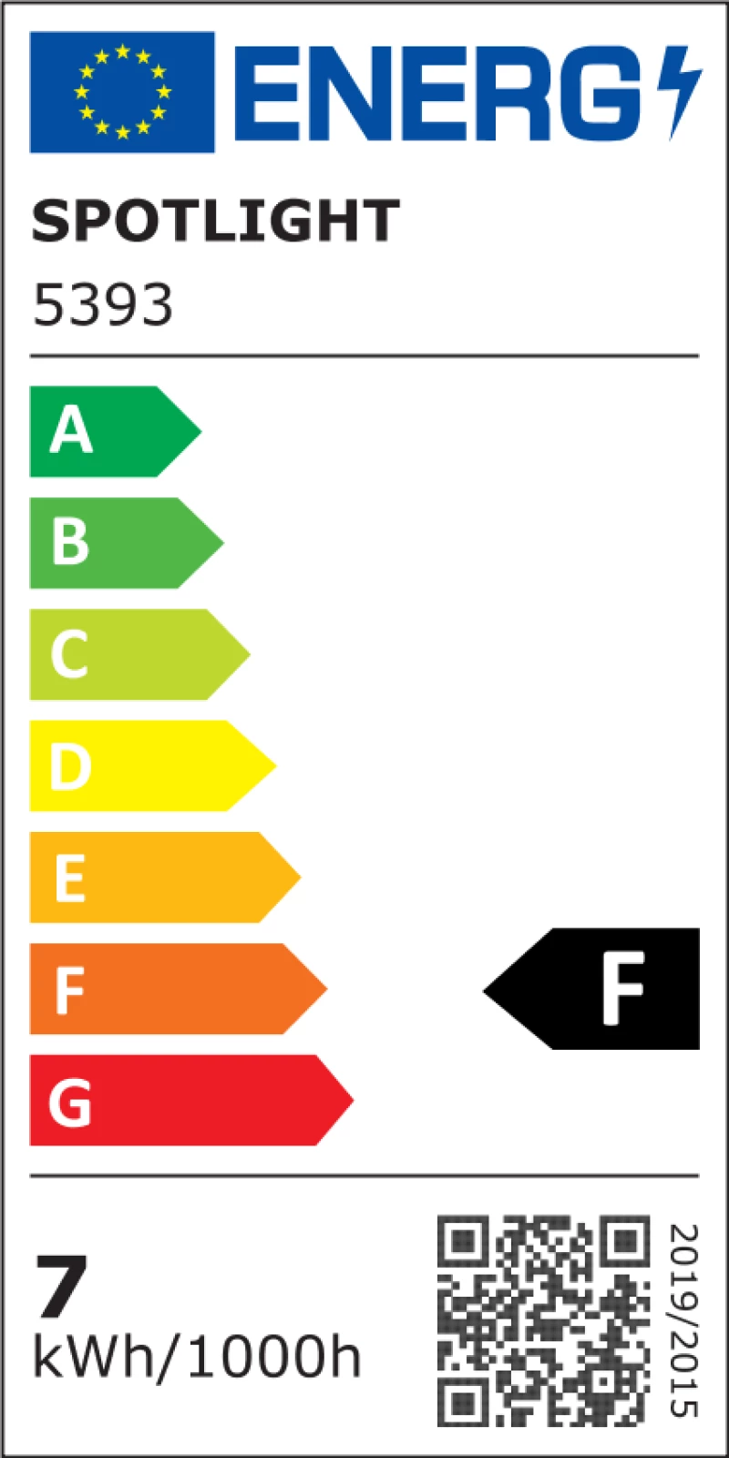 ΛΑΜΠΤΗΡAΣ LED E14 7W 3000K 5393
