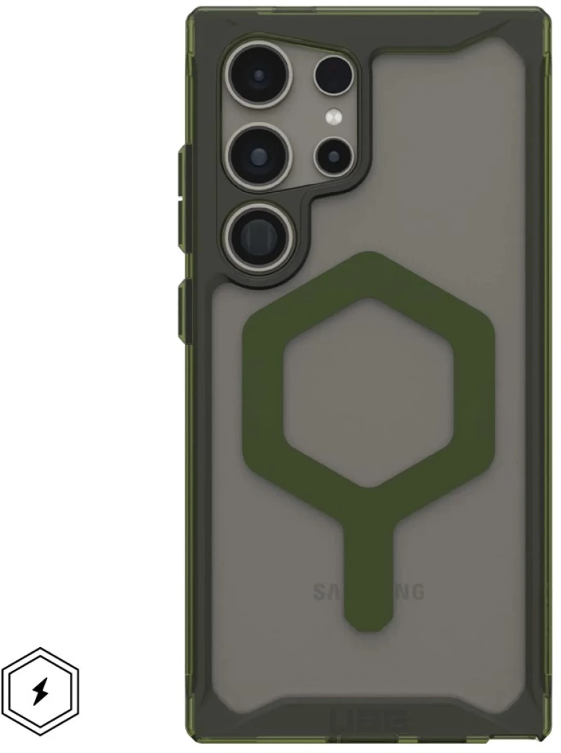 Urban Armor Gear Plyo PRO Case mobile phone case 17.3 cm (6.8") Cover Olive, Transparent