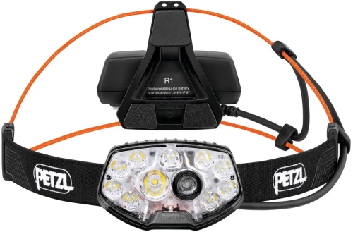 Petzl NAO RL Black, Orange Headband flashlight LED