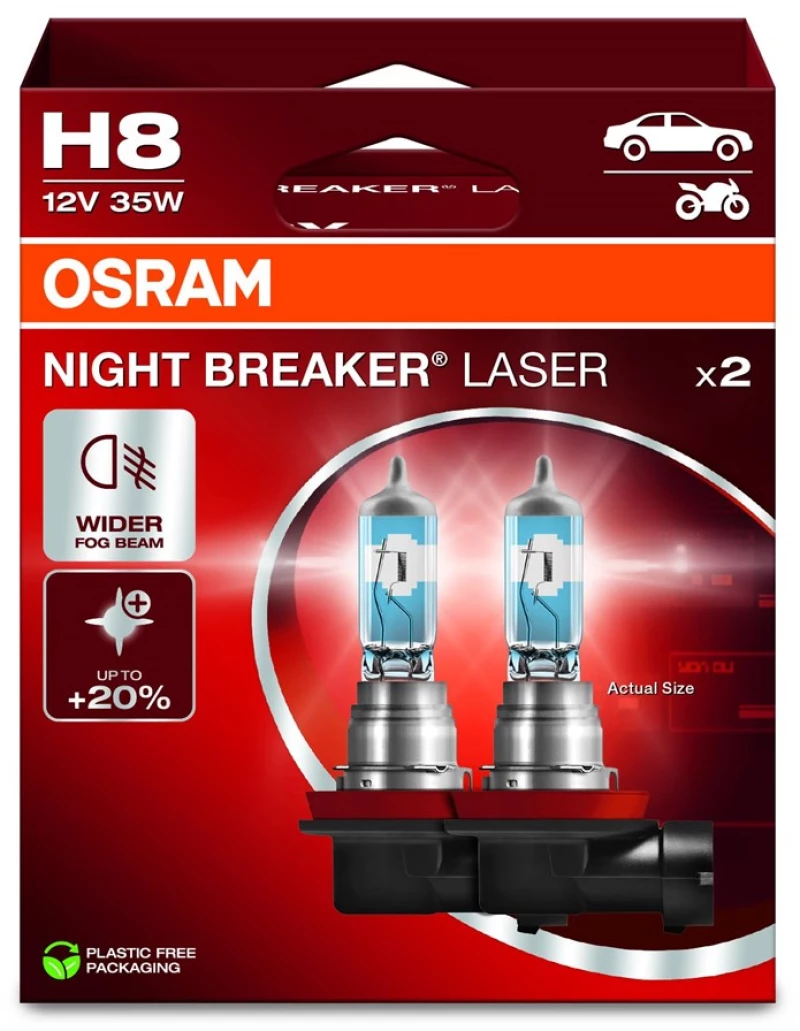 Bulb H8 12V 35W PGJ19-1 Night Breaker Laser