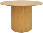 Τραπέζι Karulo pakoworld mdf σε sonoma απόχρωση Φ120x76εκ