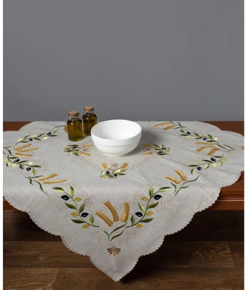 Καρέ 8014 (85cm x 85cm) Κίτρινο