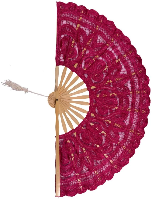 Χειροποίητη βεντάλια (22cm) φούξια