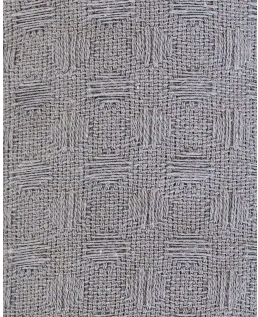 3D Βαμβακερή Πικέ Κουβέρτα Ριχτάρι Pereira  - Super Υπέρδιπλη (260x280cm) - Ανθρακί