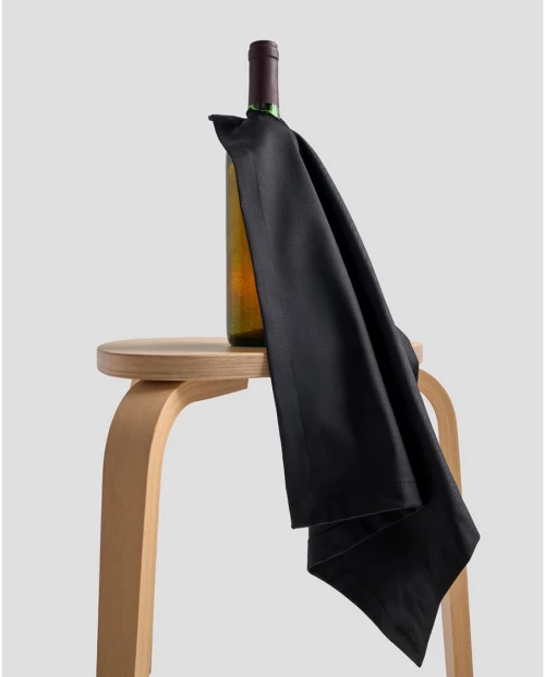 Πετσέτα Μπουκαλιού Σαμπάνιας, Κρασιού για Σερβίρισμα με Τρύπα Yohana 50x50cm 50x50cm