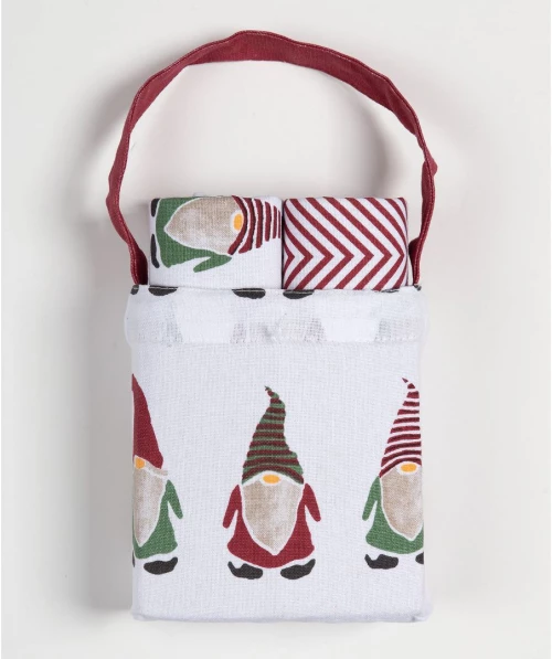 Χριστουγεννιάτικο σετ 2 τεμαχίων σε τσαντάκι (40cm x 65cm) BS72111