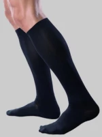 Anatomic Help 1382 Κάλτσα Κάτω Γόνατος Cotton Ανδρική Μαύρη