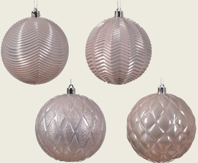 Beauty Home ΑΘΡΑΥΣΤΗ ΜΠΑΛΑ ΑΝΑΓΛΥΦΗ ΣΑΠΙΟ ΜΗΛΟ 10 CM ΣΕΤ 4 ΤΜΧ