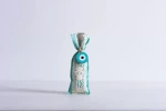 Beauty Home ΠΟΥΓΚΙ ΜΕ ΔΑΝΤΕΛΑ 6 x 19 cm ΓΑΛΑΖΙΟ-ΕΚΡΟΥ