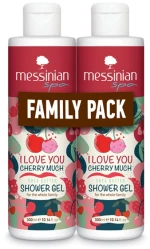 Messinian Spa I Love You Cherry Showergel 300ml Family Pack 1+1