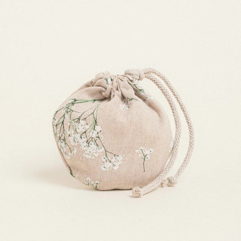 Beauty Home ΠΟΥΓΚΙ ΟΒΑΛ ΜΕ ΚΟΡΔΟΝΙ 13 x 14 cm ΓΥΨΟΦΥΛΛΗ