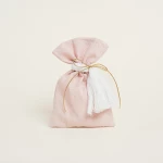 Beauty Home ΠΟΥΓΚΙ ΡΟΖ ΜΕ ΧΡΥΣΟ LUREX 12 x 17 cm