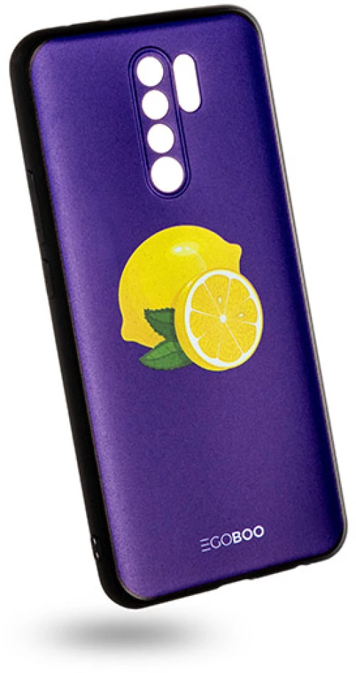 EGOBOO backcover for Xiaomi Redmi 9, Royal Lemons
