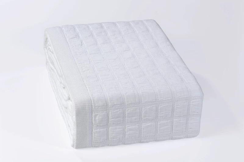 Κουβέρτα Down Town 1186 White - Υπέρδιπλη 230x260
