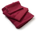 Πετσέτα Πενιέ 500 gr/m² 80X150 Bordeaux 100% Cotton - -