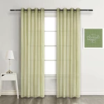 Κουρτίνα με τρούκς C05-22 Pale Green - 140 x 270
