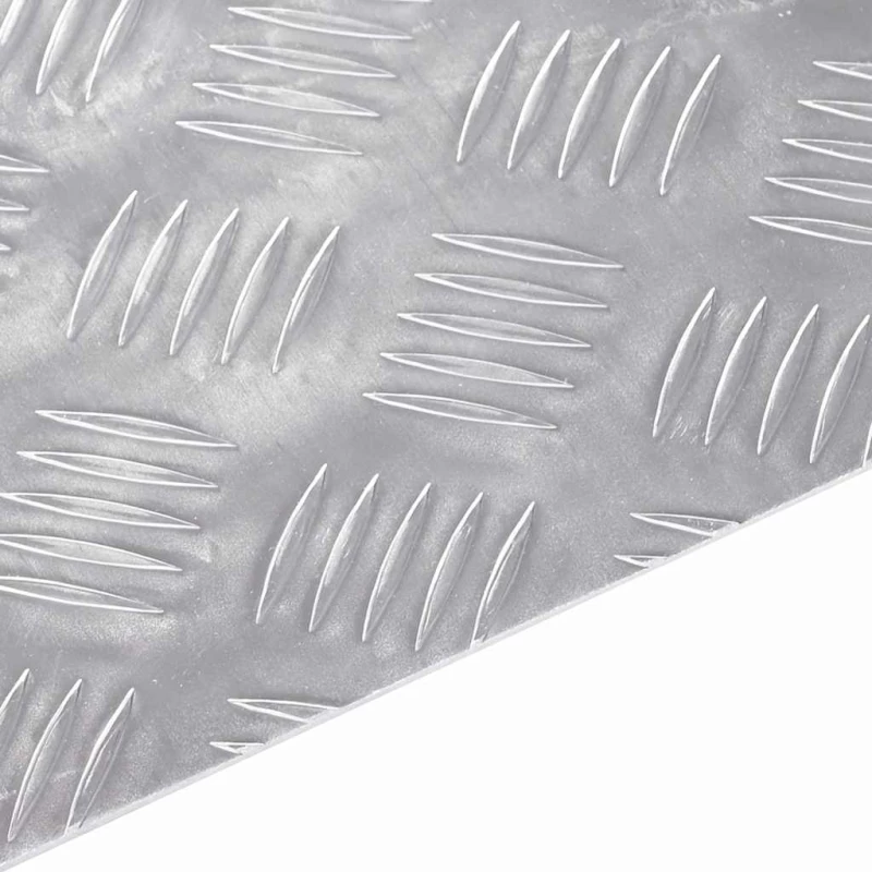 vidaXL Επιφάνειες Καρό 4 pcs Ασημί 80 x 40 cm Αλουμίνιο