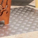 vidaXL Επιφάνειες Καρό 4 pcs Ασημί 80 x 50 cm Αλουμίνιο